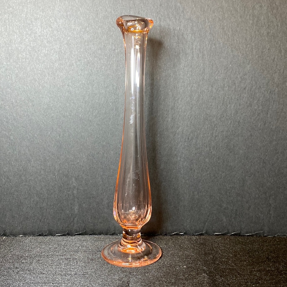 Pink Depression Glass Bud Vase